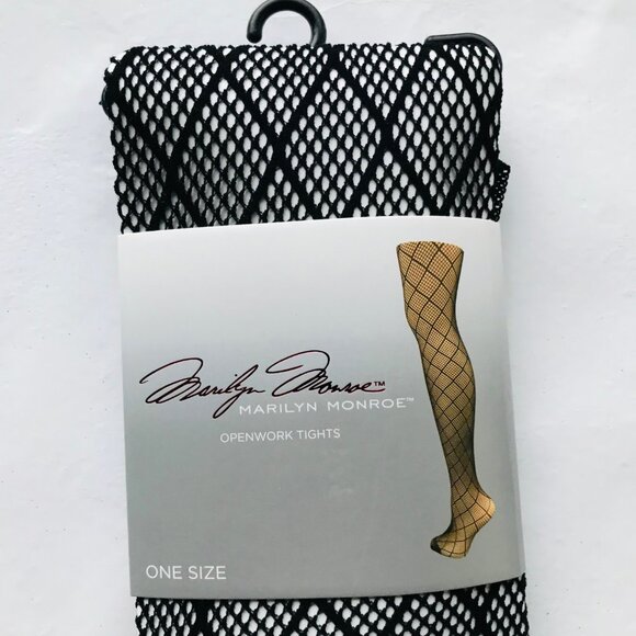 Marilyn Monroe Openwork  Tights Black Size : OS   MSRP : $20 - Picture 2 of 3